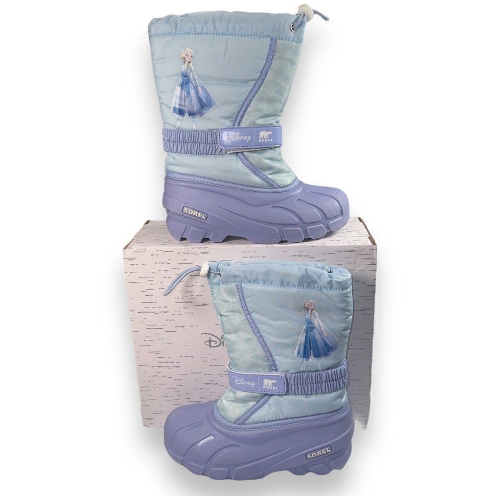 Sorel x Disney Fluffy Frozen‎ 2 "Elsa" Winter Boots LY3666-535 Youth 3